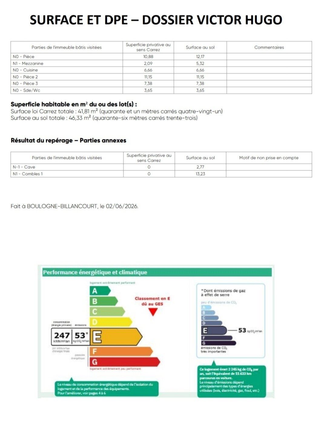 Appartement à vendre, 46m², Boulogne-Billancourt