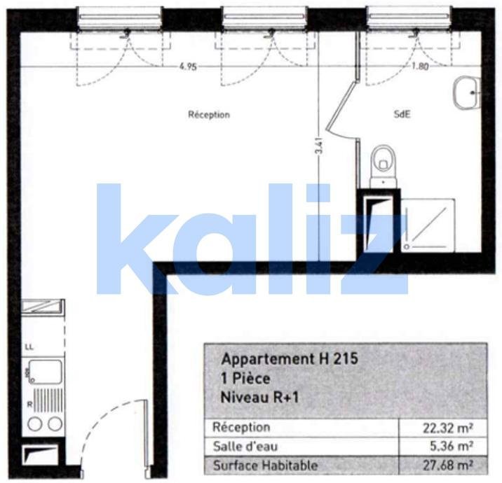 Appartement à louer, 27m², Mantes-la-Ville