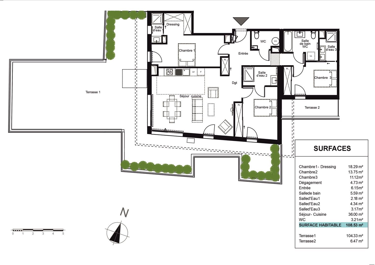 Appartement à vendre, 108m², Pessac