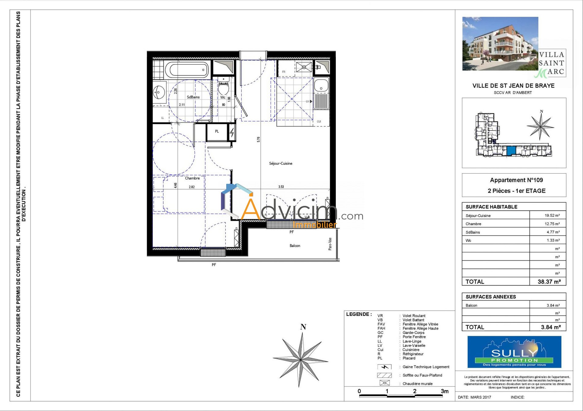 Appartement à louer, 38m², Saint-Jean-de-Braye