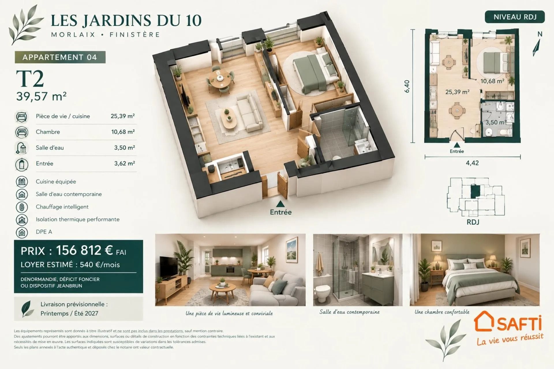 Appartement à vendre, 40m², Morlaix