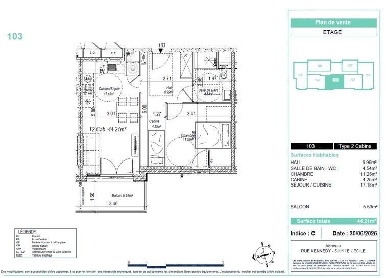 Appartement à vendre, 44m², Camiers
