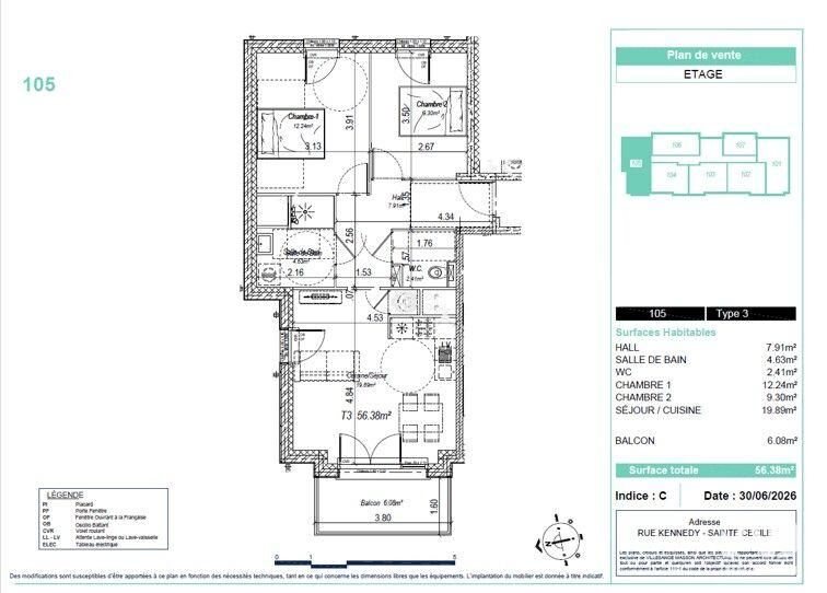 Appartement à vendre, 45m², Camiers