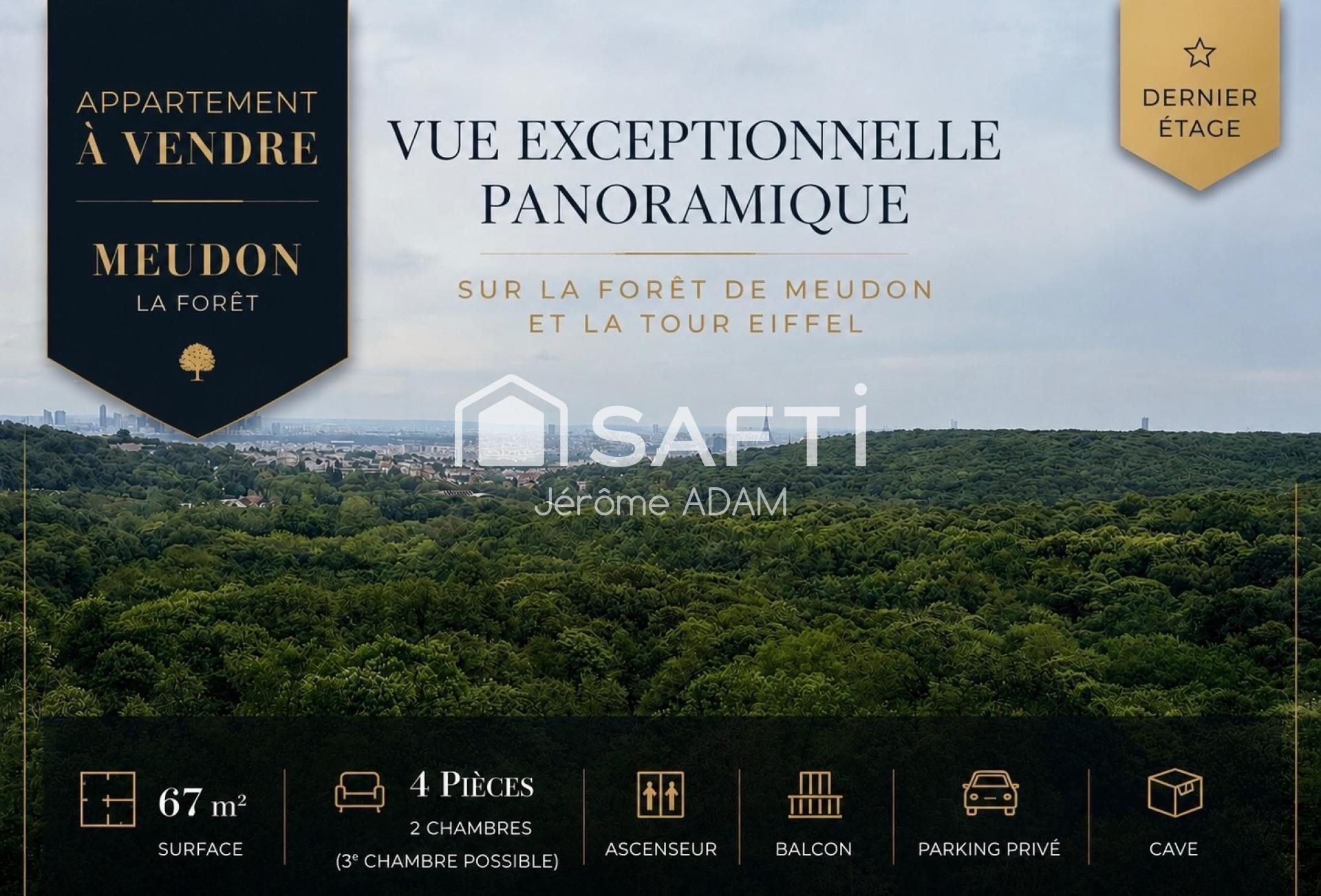 Appartement à vendre, 67m², Meudon-la-Forêt