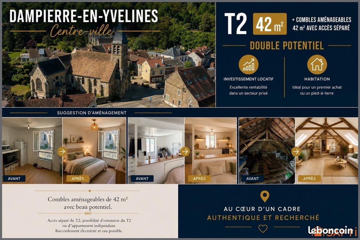 Appartement à vendre, 42m², Dampierre-en-Yvelines