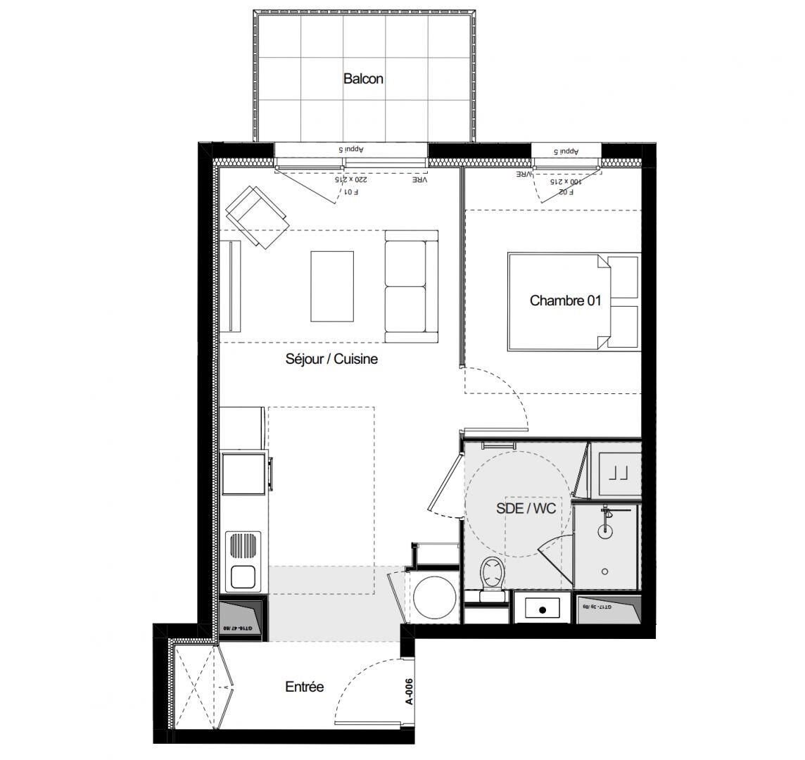 Appartement à vendre, 41m², Quéven