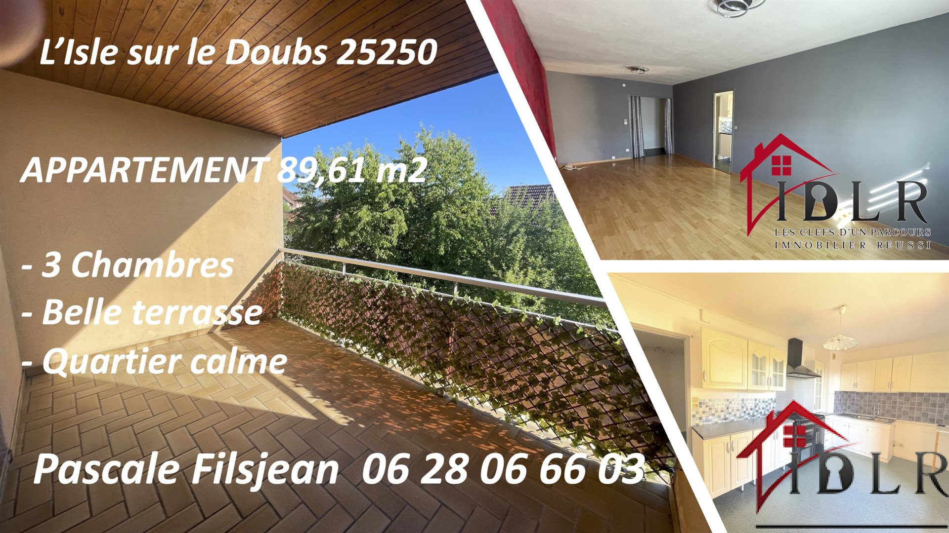Appartement à vendre, 89m², L'Isle-sur-le-Doubs