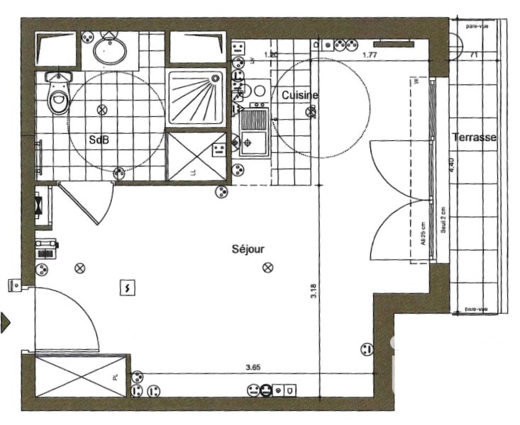 Appartement à vendre, 29m², Antony