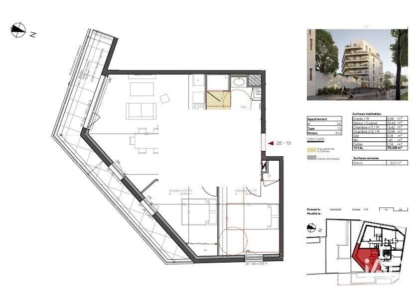 Appartement à vendre, 70m², Vannes