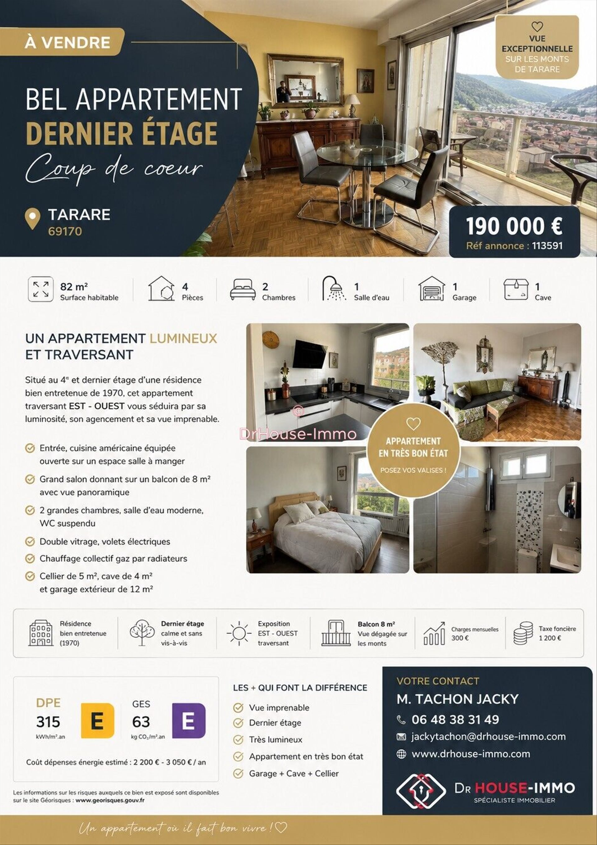 Appartement à vendre, 82m², Tarare