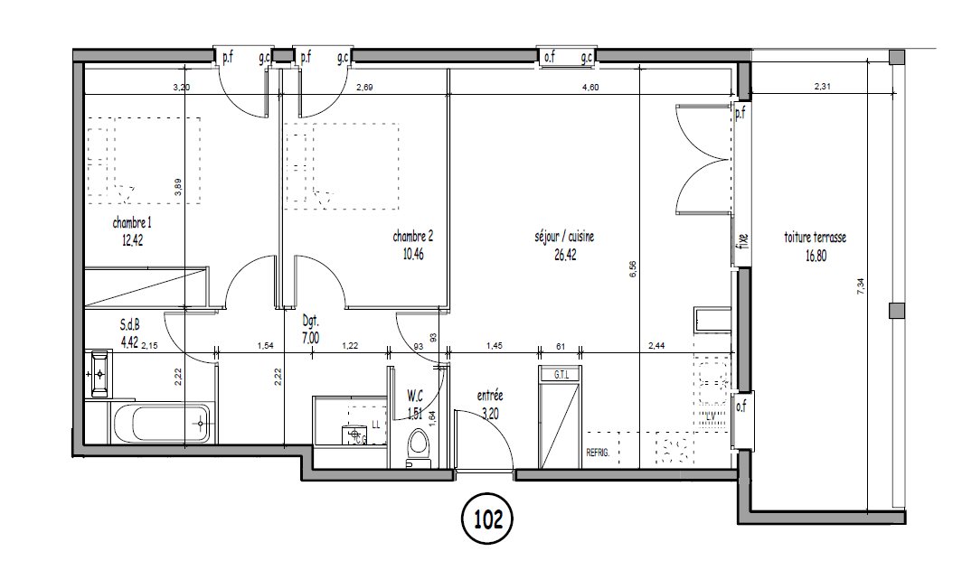 Appartement à vendre, 65m², Bénesse-Maremne