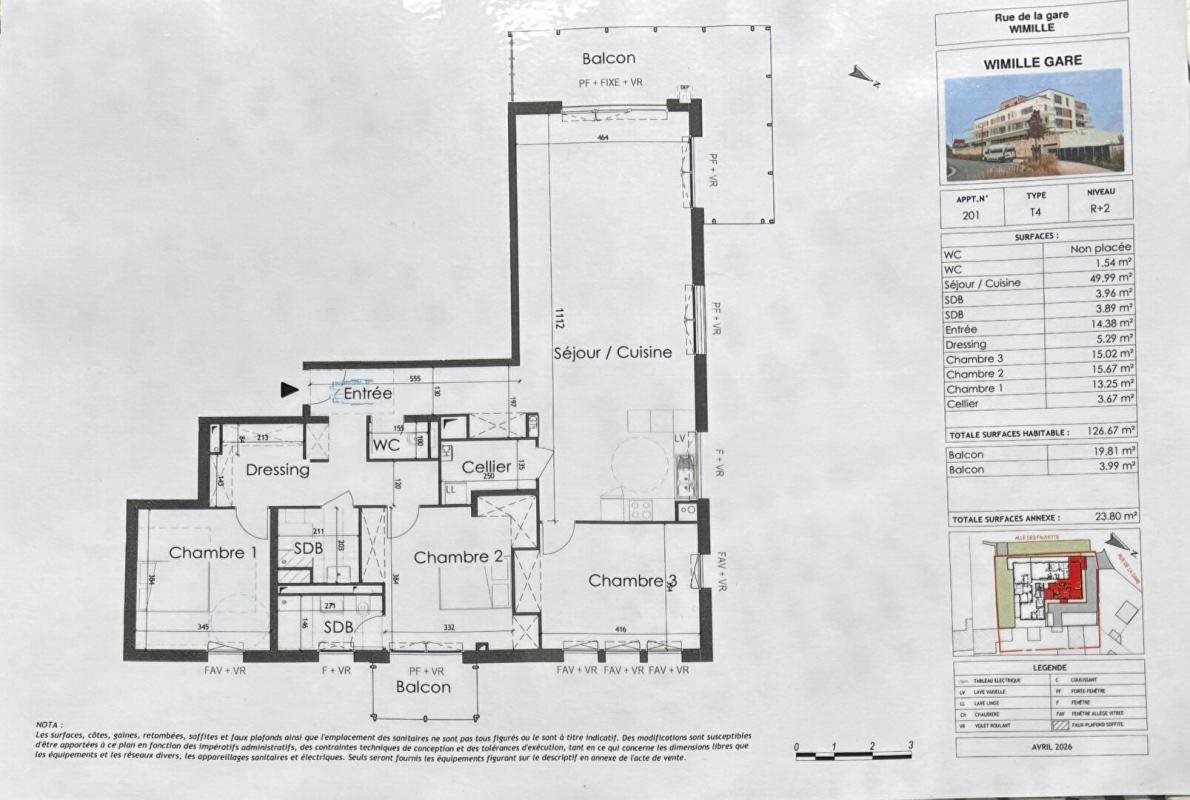Appartement à vendre, 126m², Wimille