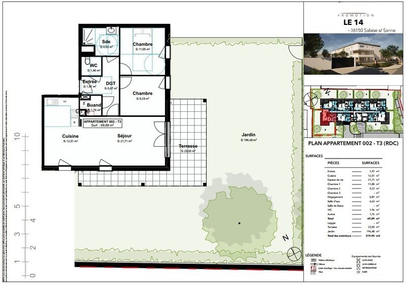 Appartement à vendre, 70m², Salaise-sur-Sanne