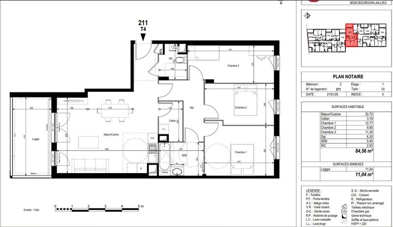 Appartement à vendre, 85m², Bourgoin-Jallieu