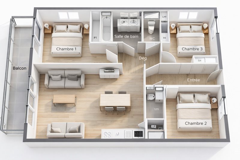 Appartement à vendre, 84m², Montrabé
