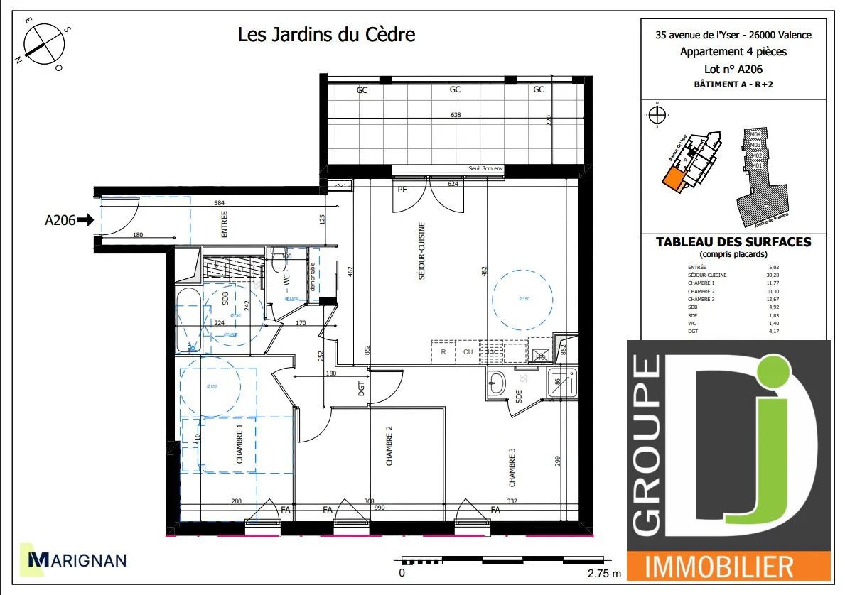 Appartement à vendre, 82m², Valence