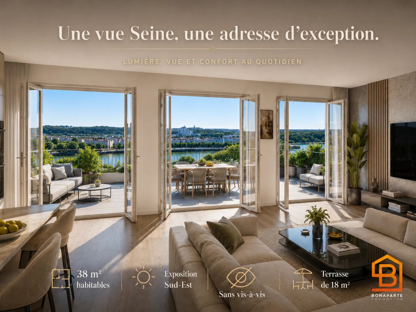 Appartement à vendre, 56m², Puteaux