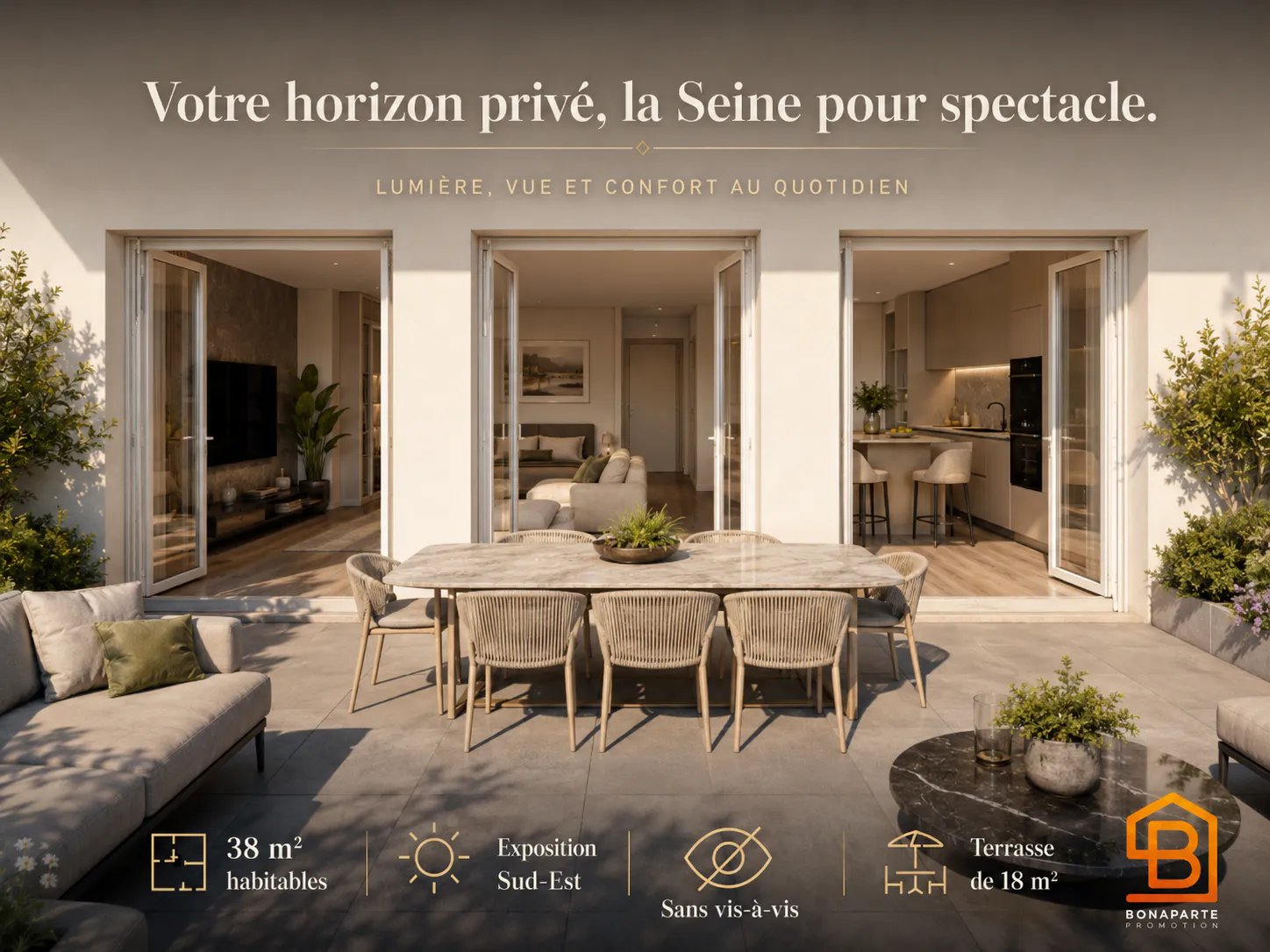 Appartement à vendre, 56m², Puteaux