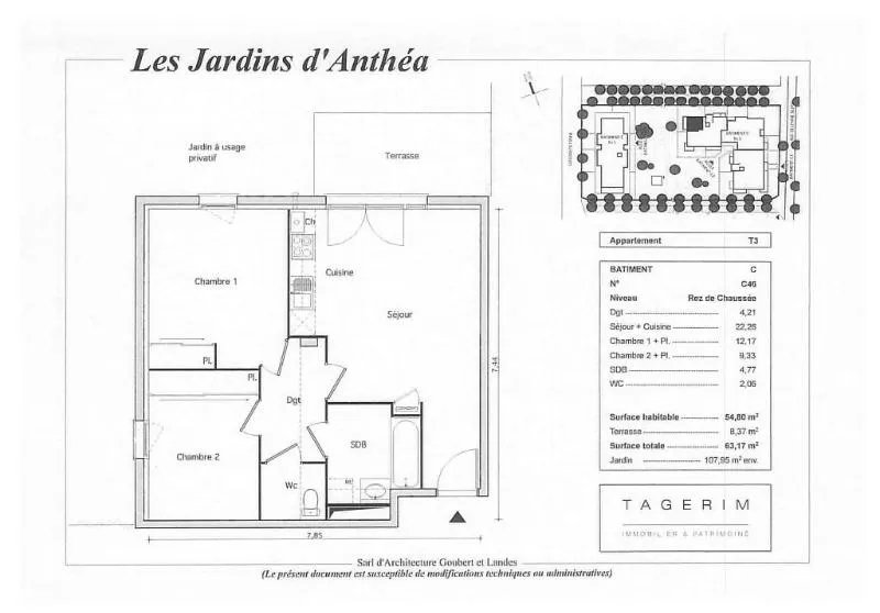 Appartement à louer, 54m², Toulouse