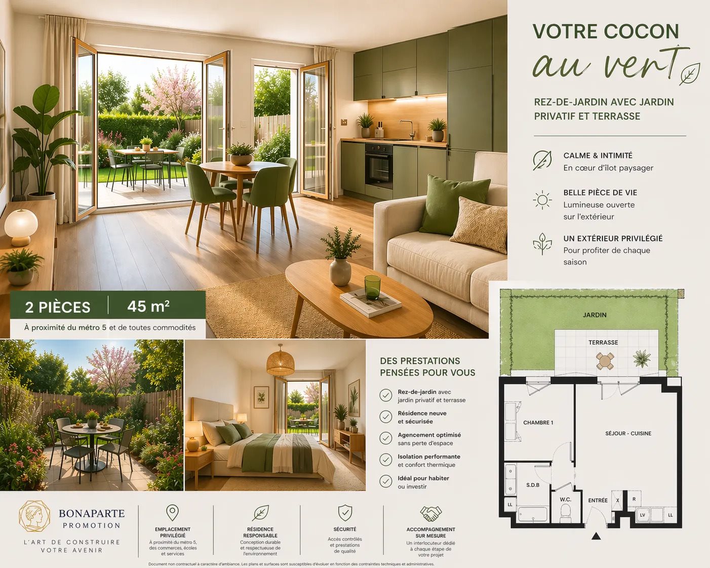 Appartement à vendre, 45m², Pantin
