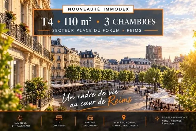 Appartement à vendre, 110m², Reims