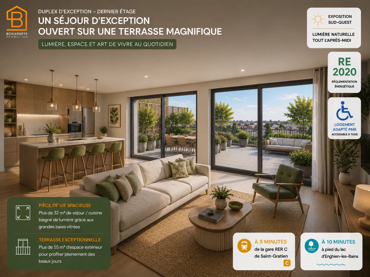 Appartement à vendre, 89m², Saint-Prix
