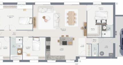 Maison à vendre, 140m², Fublaines
