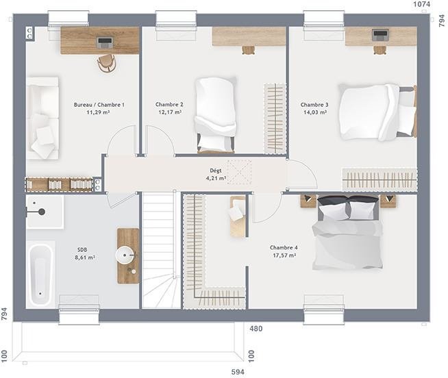 Maison à vendre, 125m², Harnes
