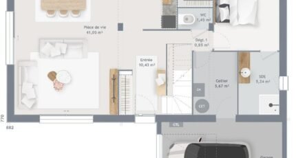 Maison à vendre, 125m², Vibraye