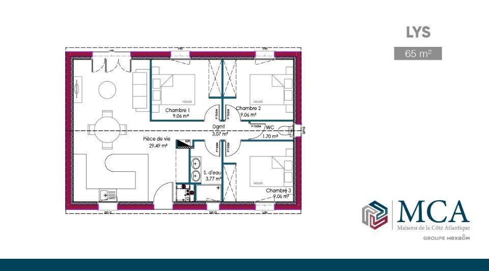 Maison à vendre, 60m², Cézac