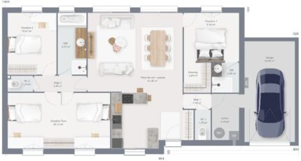 Maison à vendre, 105m², Méry-sur-Cher