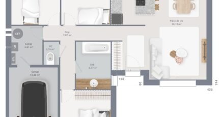 Maison à vendre, 85m², Louailles