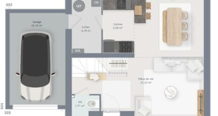 Maison à vendre, 80m², Villers-sur-Bonnières