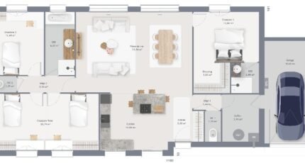 Maison à vendre, 120m², Villers-sur-Bonnières