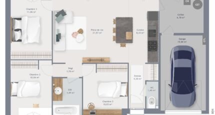 Maison à vendre, 80m², Vibraye