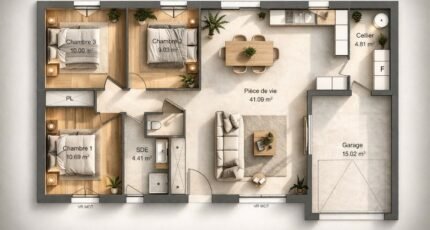 Maison à vendre, 82m², Villeneuve-sur-Cher