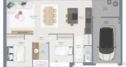 Maison à vendre, 70m², Parcé-sur-Sarthe