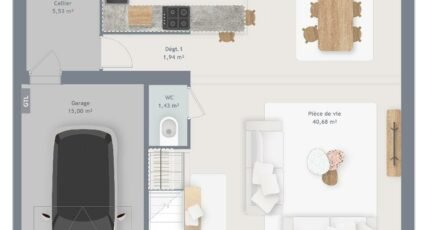Maison à vendre, 100m², Hauville