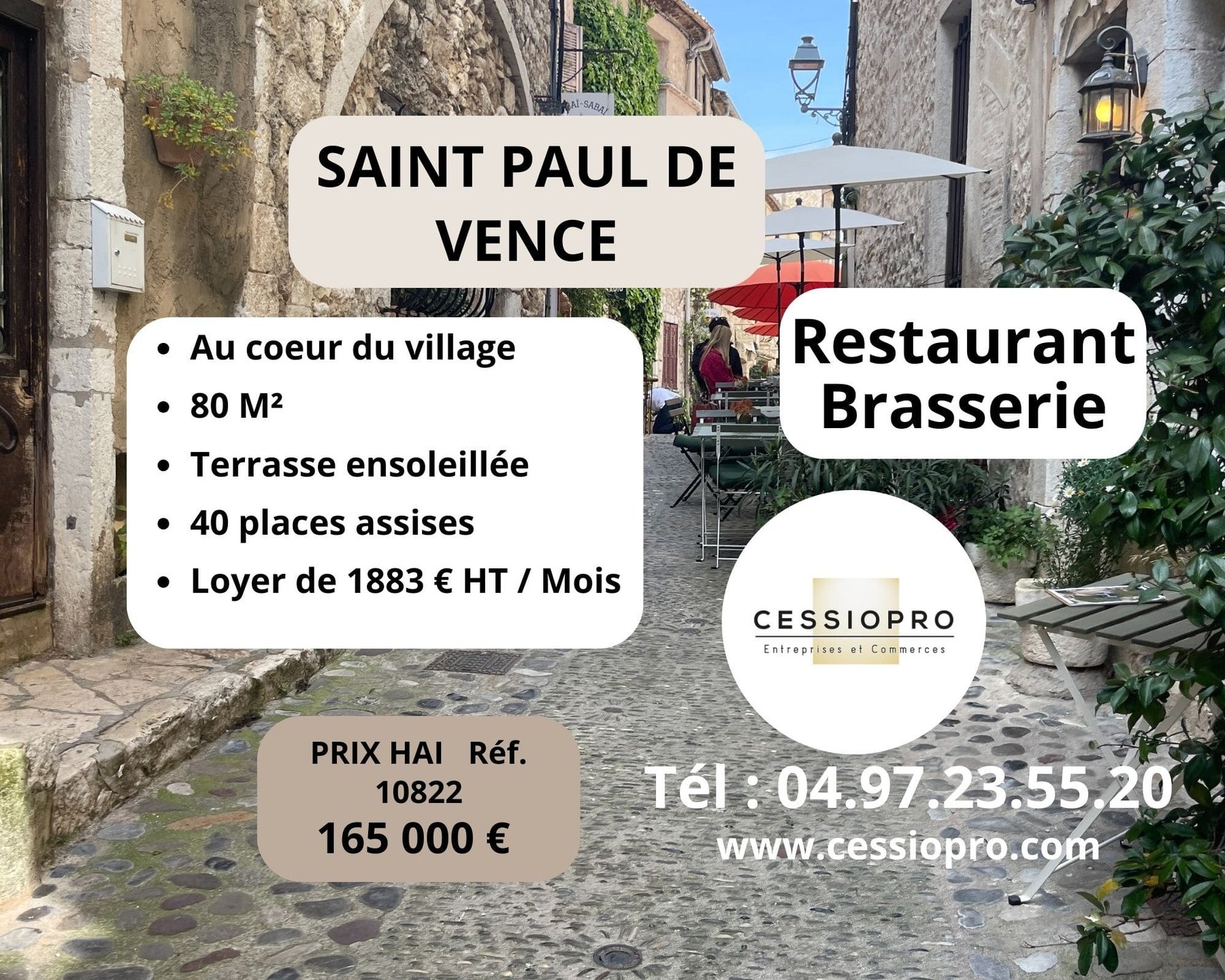 Maison à vendre, 80m², Saint-Paul-de-Vence