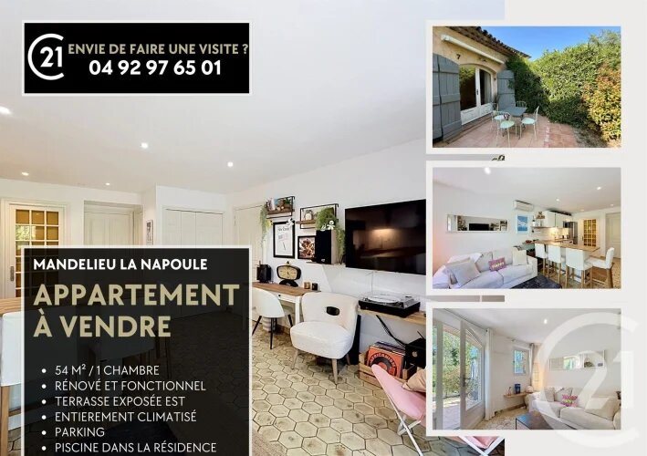 Appartement à vendre, 52m², Mandelieu-la-Napoule