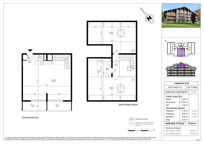Appartement à vendre, 74m², Saint-Jean-d'Aulps
