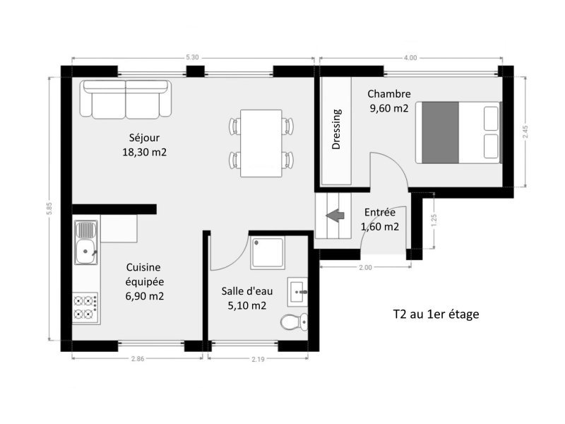 Appartement à louer, 1m², Bapaume