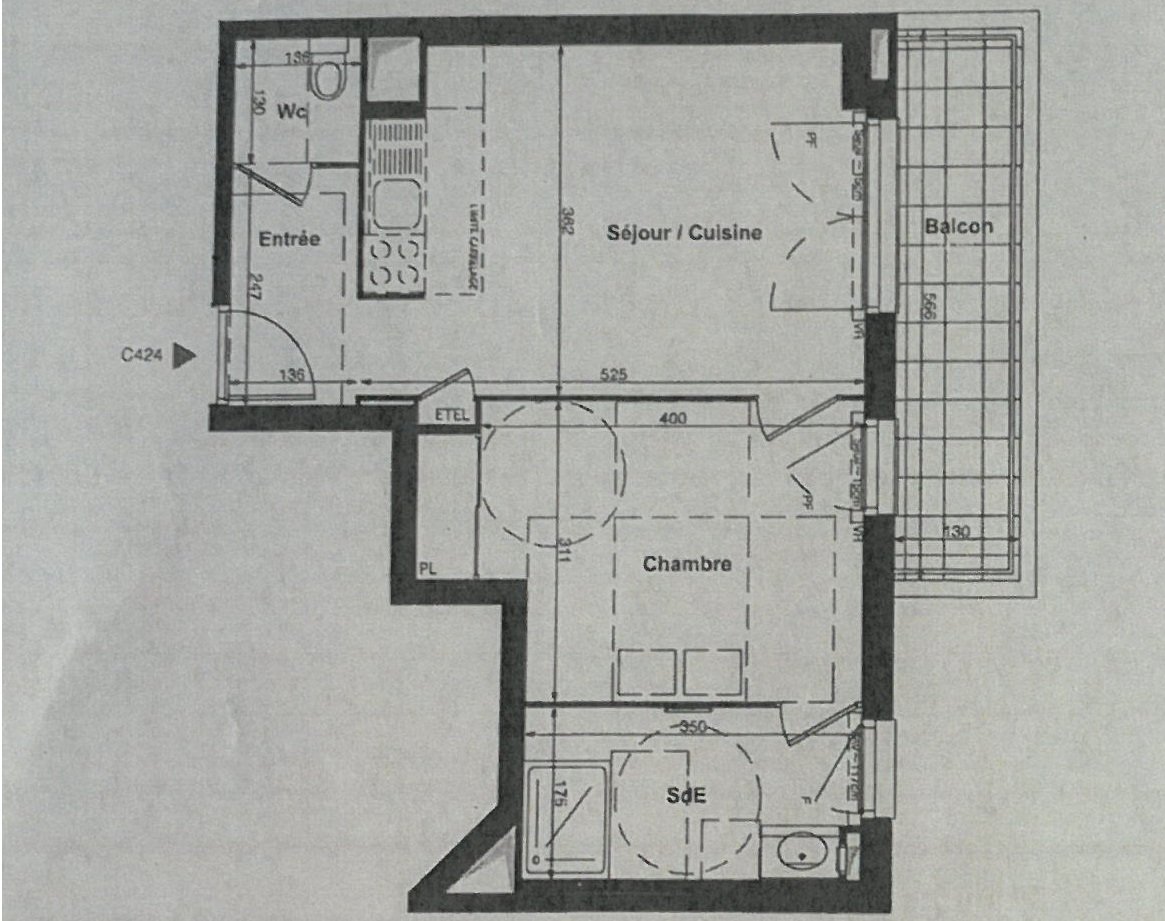 Appartement à louer, 42m², Colombes