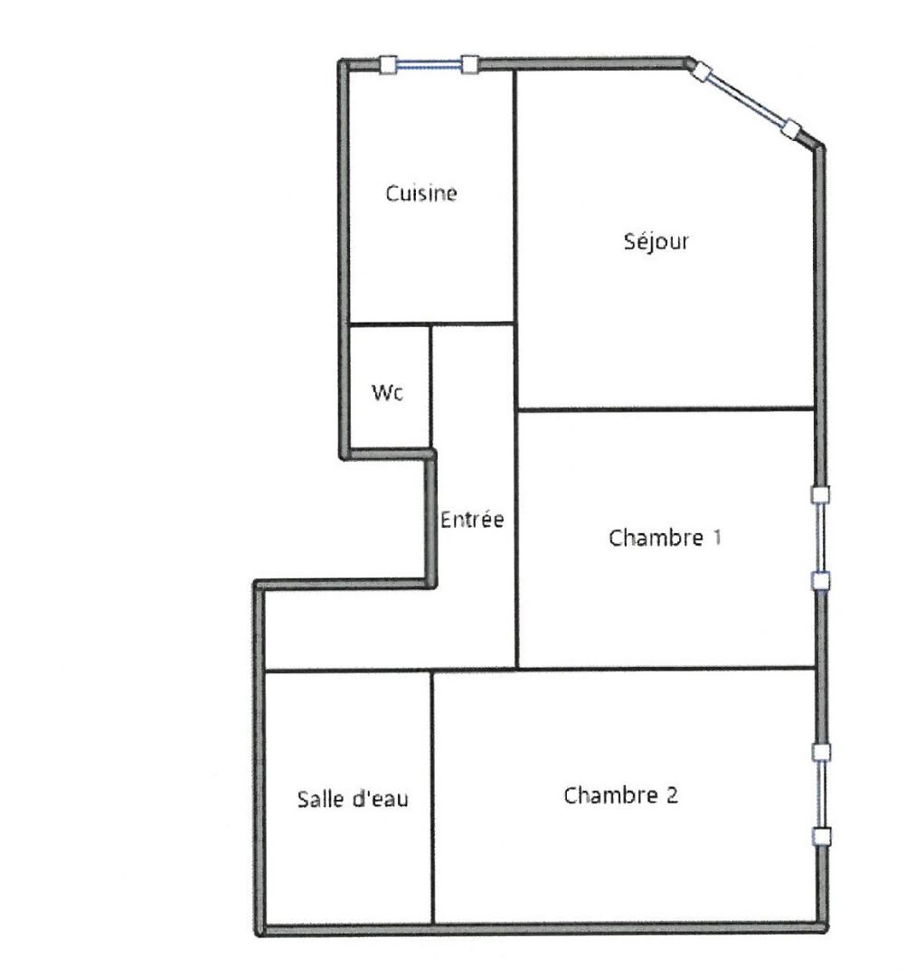 Appartement à vendre, 53m², Courbevoie