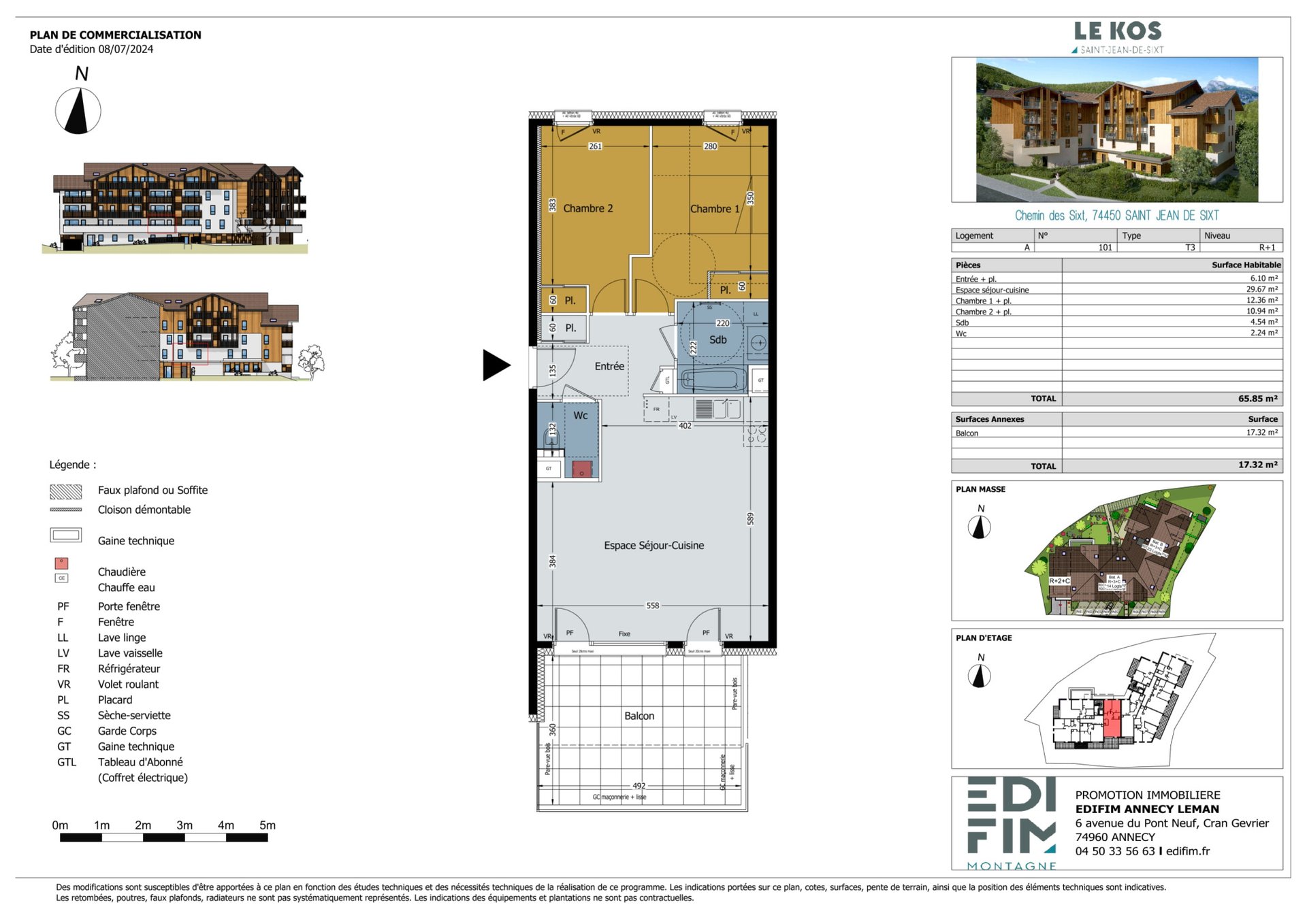 Maison à vendre, 66m², Saint-Jean-de-Sixt