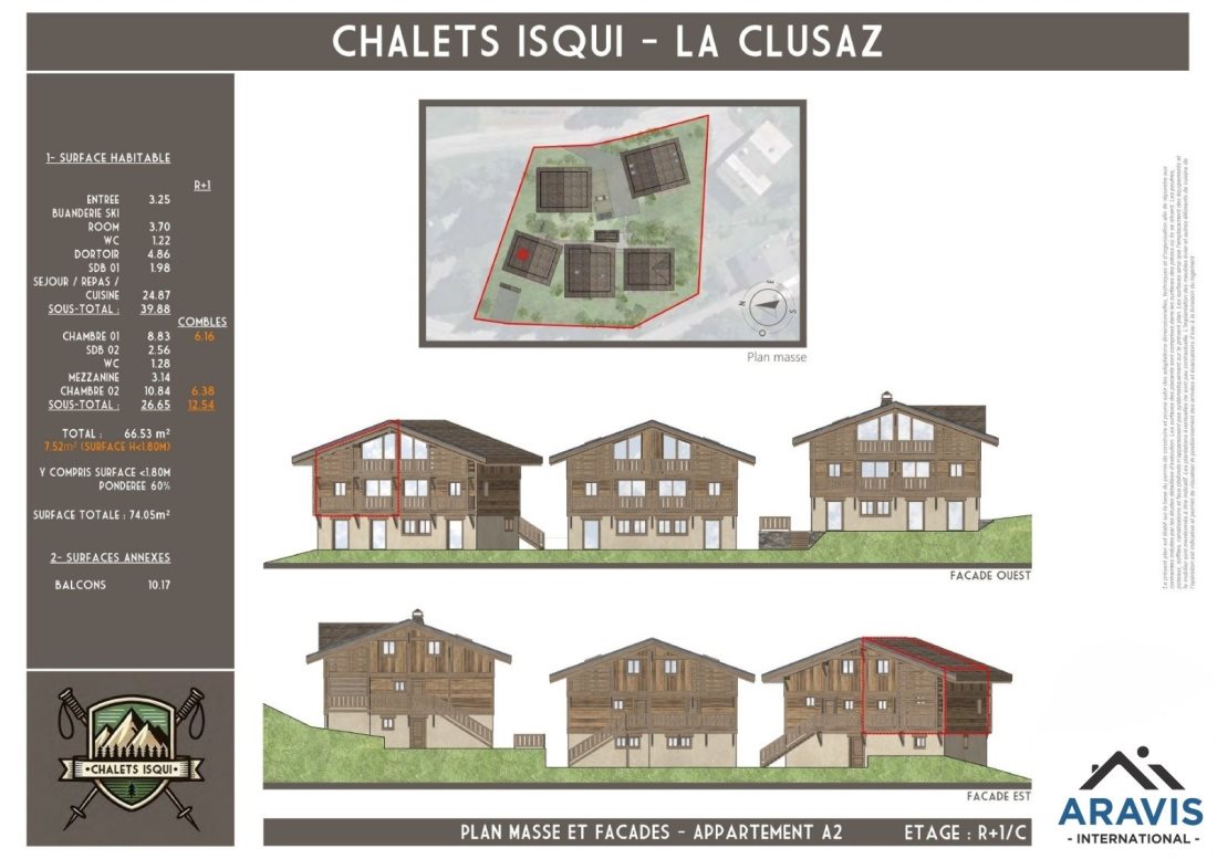 Appartement à vendre, 74m², La Clusaz