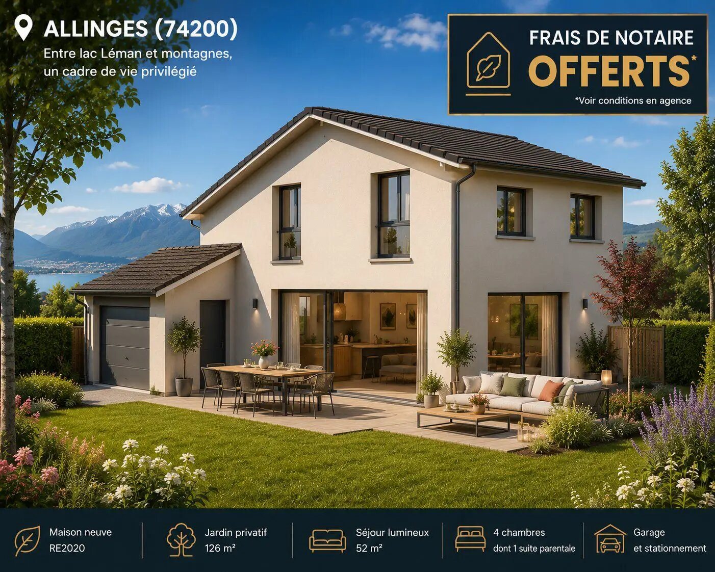 Maison à vendre, 95m², Allinges