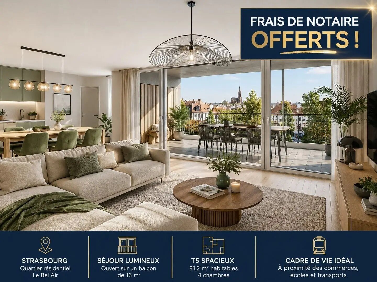 Appartement à vendre, 95m², Strasbourg