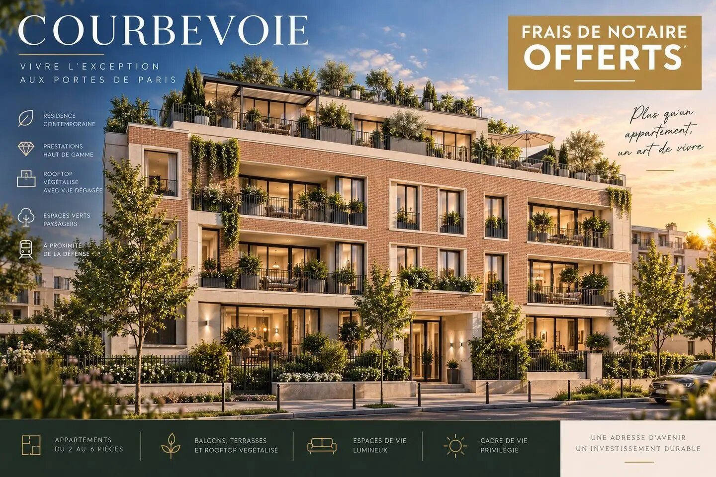 Appartement à vendre, 110m², Courbevoie