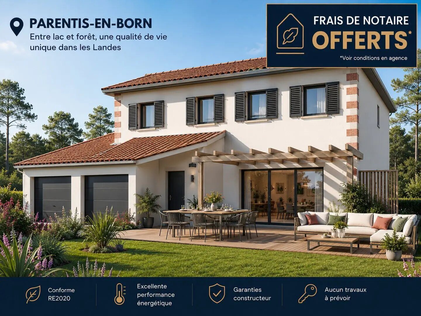 Maison à vendre, 90m², Parentis-en-Born